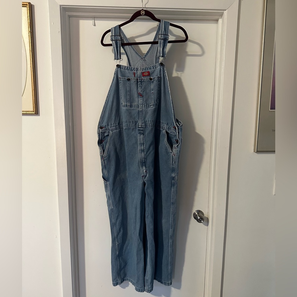 Vintage Dickie’s denim carpenter overalls - 44x30